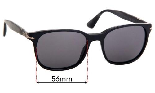 Persol 3164-S Replacement Sunglass Lenses - 56mm Wide 