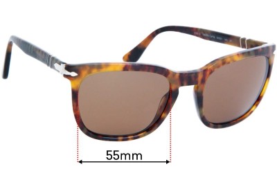 Persol 3193-S Replacement Lenses 55mm wide 