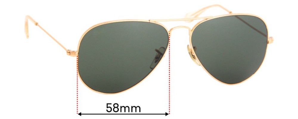 ray ban large aviator replacement lenses
