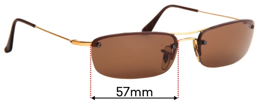 Ray Ban RB3174 Replacement Lenses 57mm 