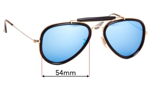 Sunglass Fix Replacement Lenses for Ray Ban RB3428 Road Spirit - 54mm Wide 
