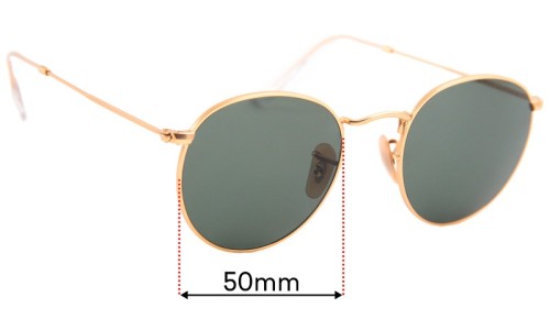 Ray Ban RB3447 Replacement Lenses 50mm wide 