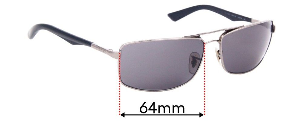 Ray Ban RB3465 Replacement Lenses 64mm 
