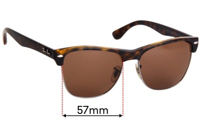 Ray Ban RB4175 Clubmaster Replacement Lenses 57mm wide 