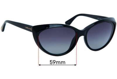 Tom Ford Martina TF231 Replacement Lenses 59mm wide 