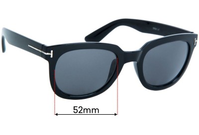 Tom Ford TF5179-F Replacement Lenses 52mm wide 