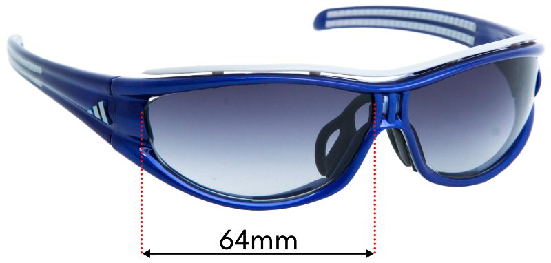 Adidas A127 Evil S 64mm Replacement Lenses