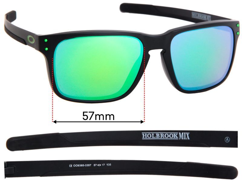 Oakley Holbrook Mix OO9385 (Asian Fit) 57mm Replacement Lenses