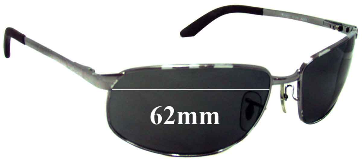 Ray Ban RB3221 Replacement Lenses 62mm 